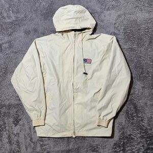 Vantage US Open Cream‎ Vintage 90s Windbreaker Jacket